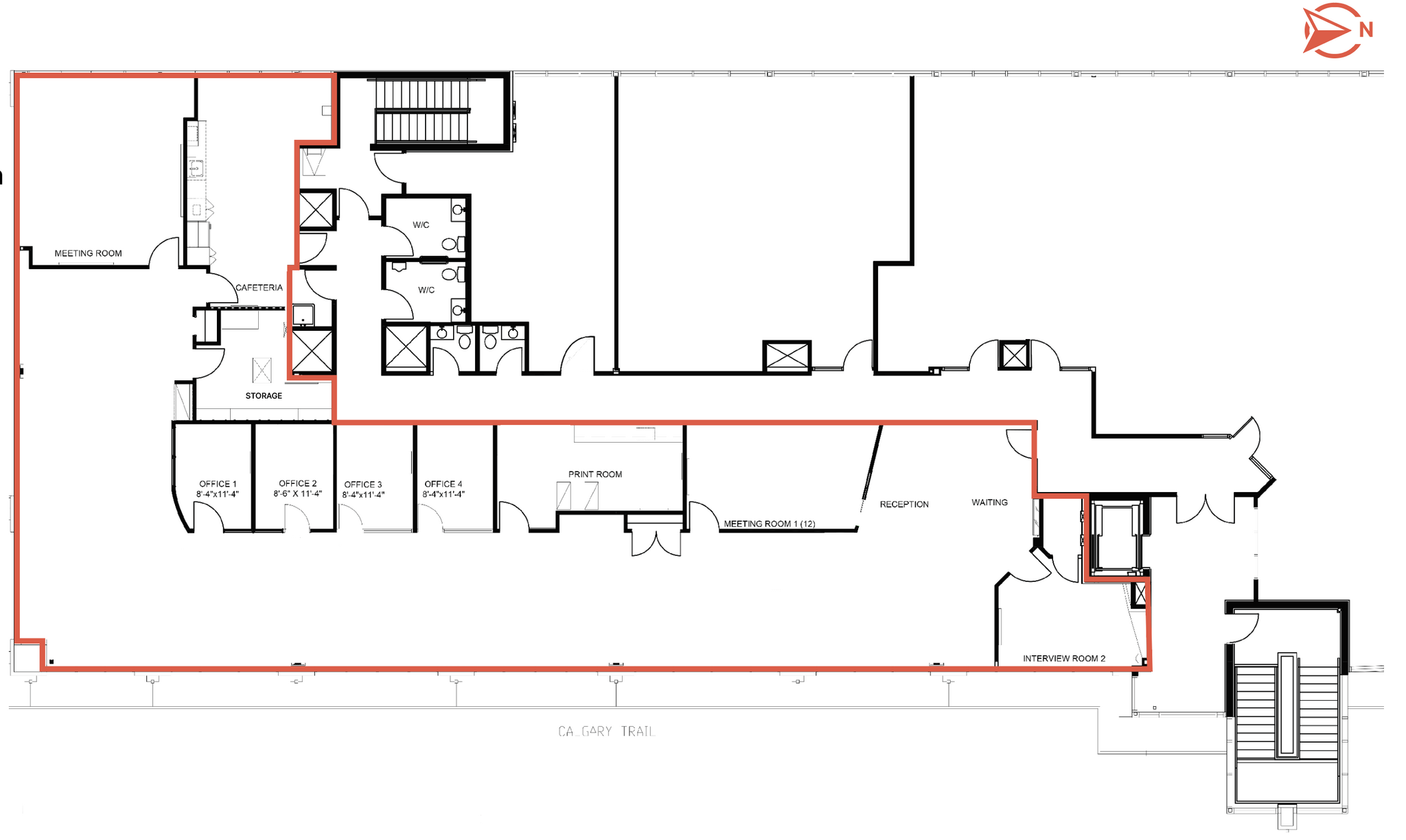 4628-4640 Calgary Trl NW, Edmonton, AB for lease Floor Plan- Image 1 of 1