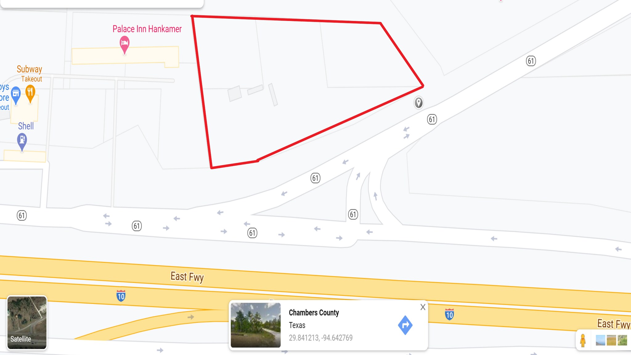 0 Highway 61, Hankamer, TX 77597 I10 & Hwy 61, Hankamer, TX 77560