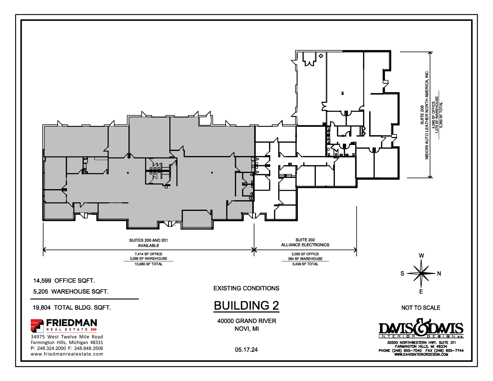 40000 Grand River Ave, Novi, MI for lease Floor Plan- Image 1 of 3