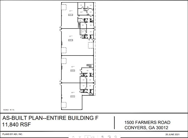 1500 Farmer Rd, Conyers, GA for lease - Floor Plan - Image 1 of 2