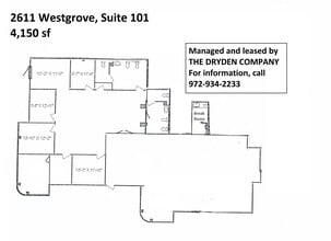 2611 Westgrove Dr, Carrollton, TX for lease Floor Plan- Image 1 of 1