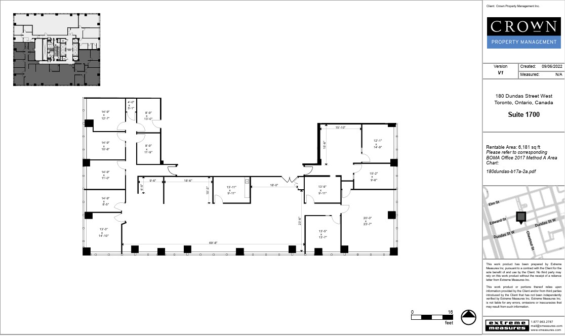 180 Dundas St W, Toronto, ON for lease Floor Plan- Image 1 of 2