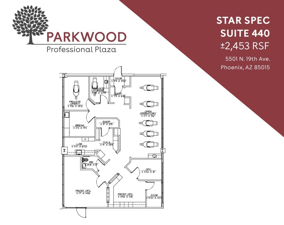 5501 N 19th Ave, Phoenix, AZ for lease Floor Plan- Image 1 of 1