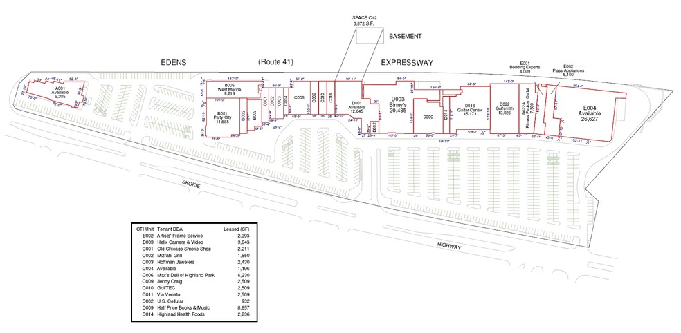 113-295 Skokie Valley Rd, Highland Park, IL for sale - Site Plan - Image 1 of 1