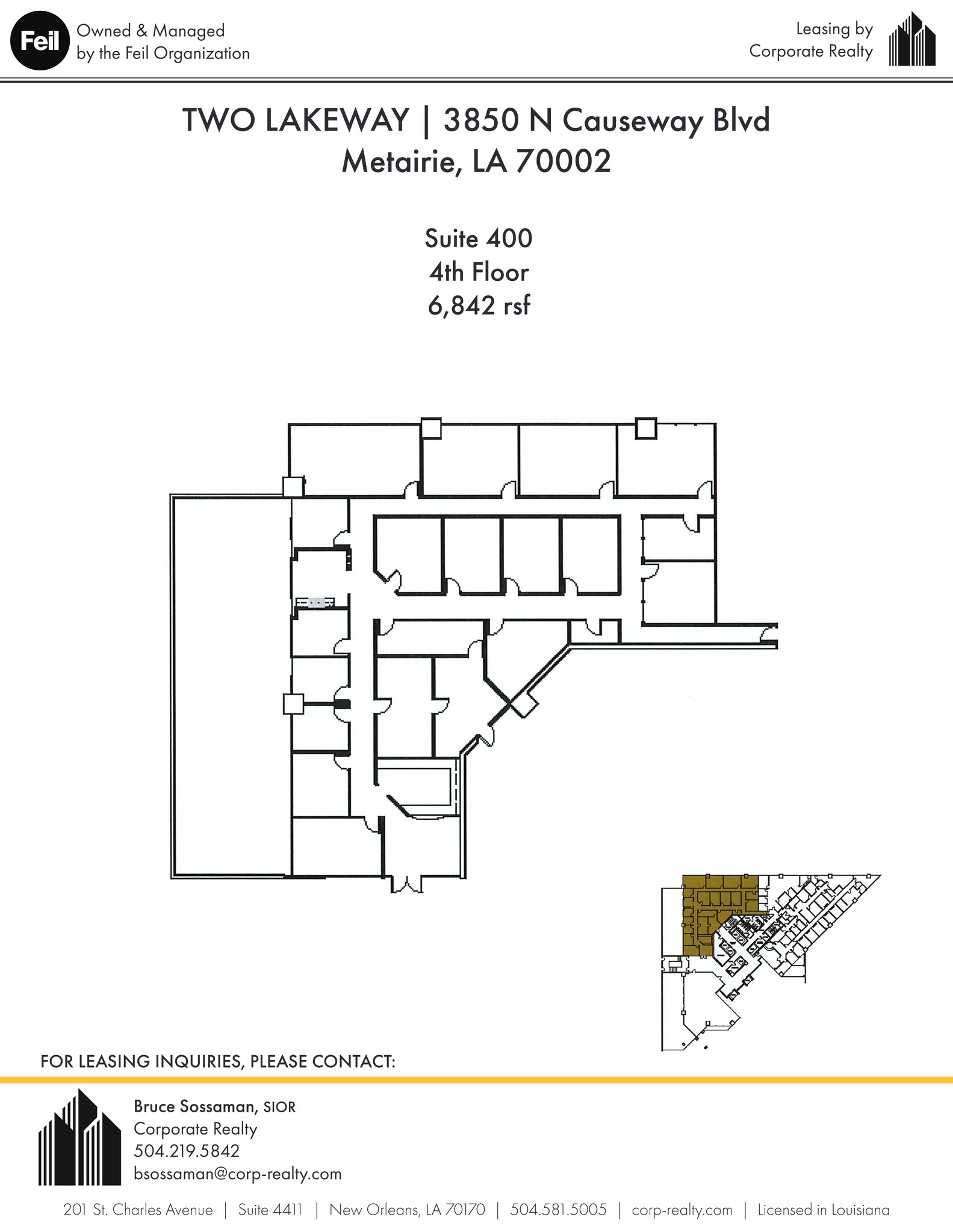 3900 N Causeway Blvd, Metairie, LA for lease Site Plan- Image 1 of 1