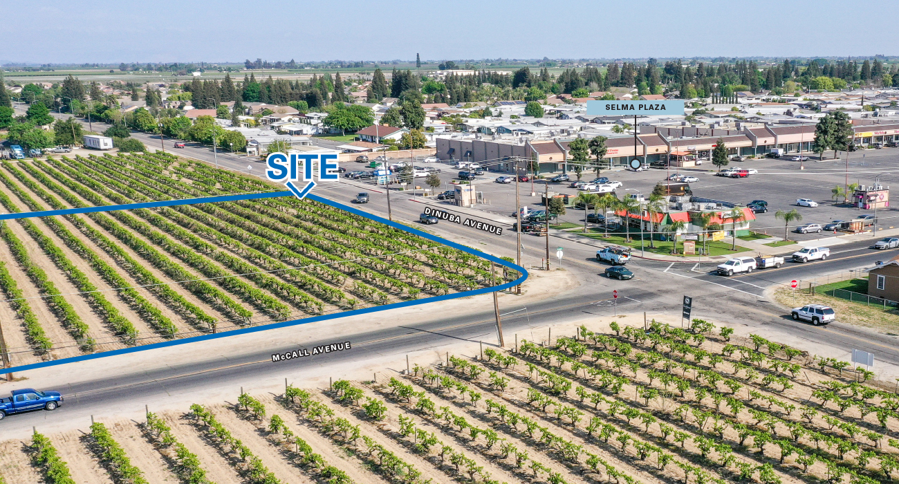 Dinuba Avenue, Selma, CA for sale Aerial- Image 1 of 1