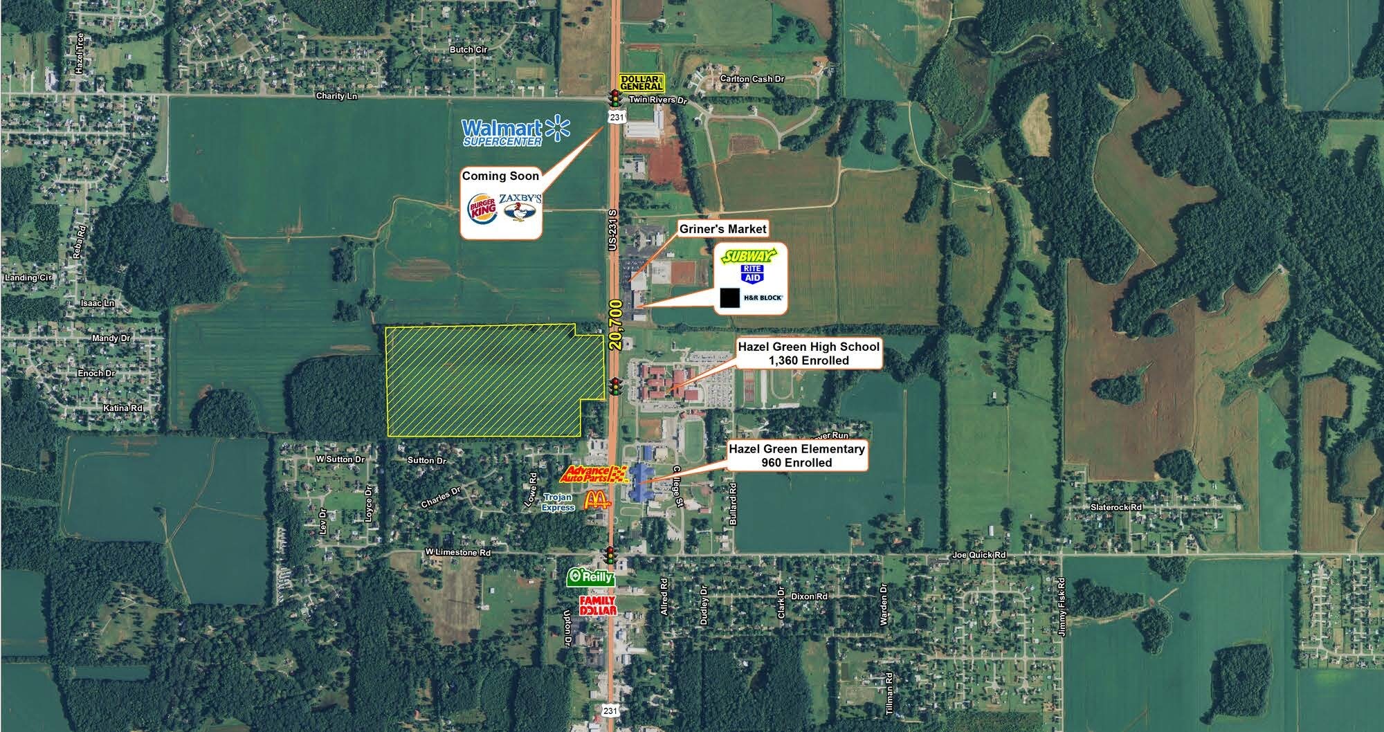 US 231 & 431, Hazel Green, AL for sale Other- Image 1 of 1