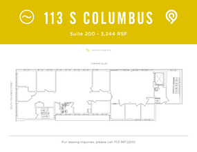 113 S Columbus St, Alexandria, VA for lease Floor Plan- Image 1 of 1