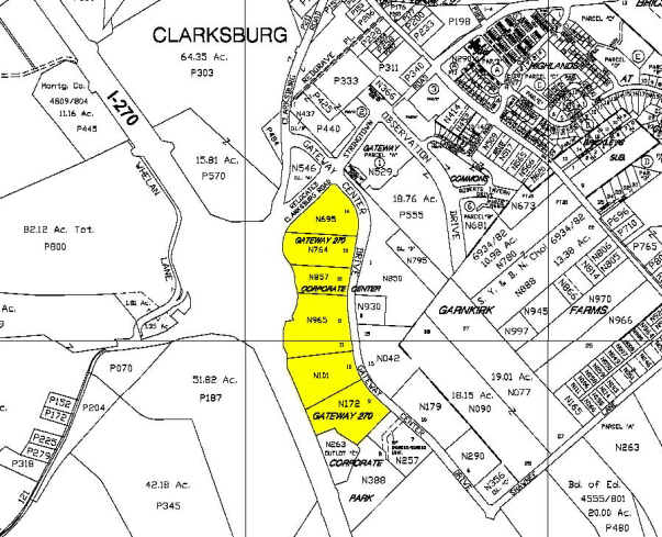 22616 Gateway Center Dr, Clarksburg, MD for lease - Plat Map - Image 2 of 4