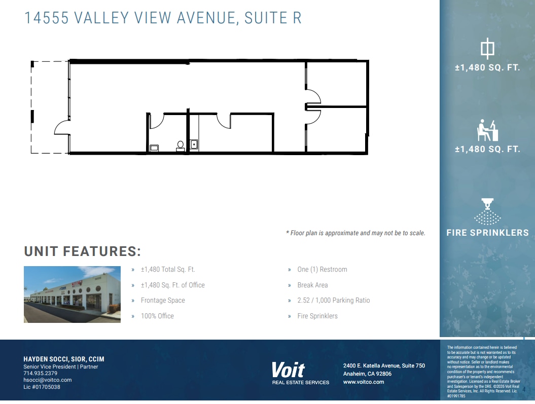 14525 Valley View Ave, Santa Fe Springs, CA for lease Floor Plan- Image 1 of 1