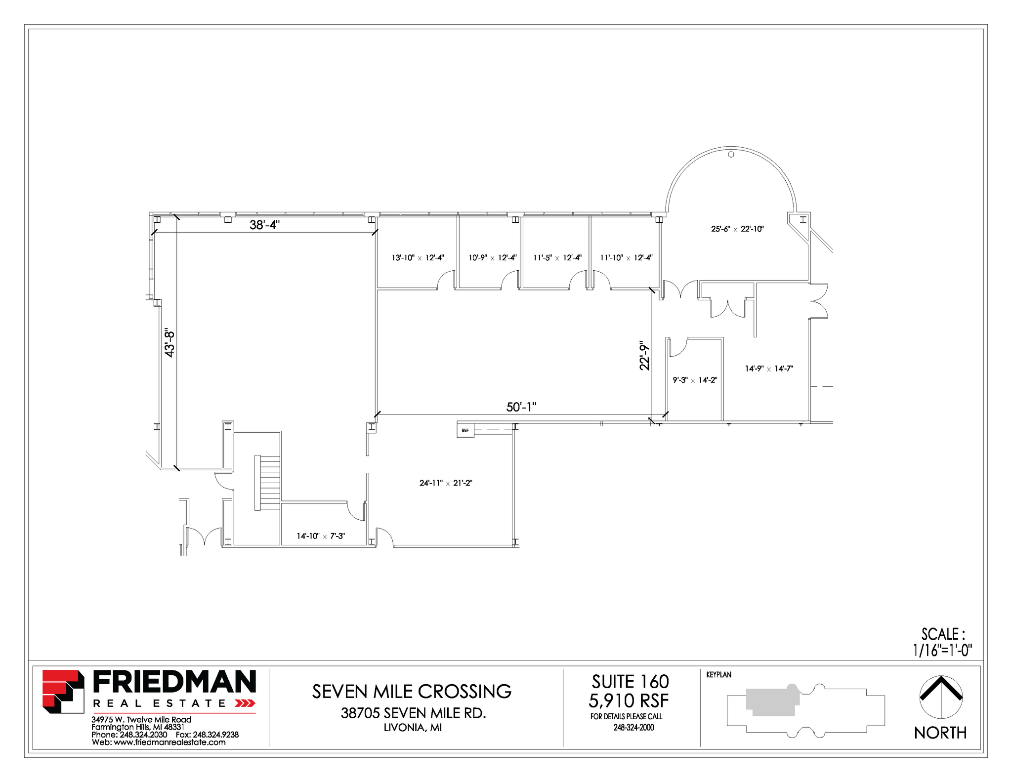 38705 7 Mile Rd, Livonia, MI for lease Floor Plan- Image 1 of 1