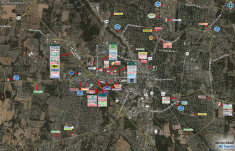 1632-1680 Memorial Blvd, Murfreesboro, TN - aerial  map view