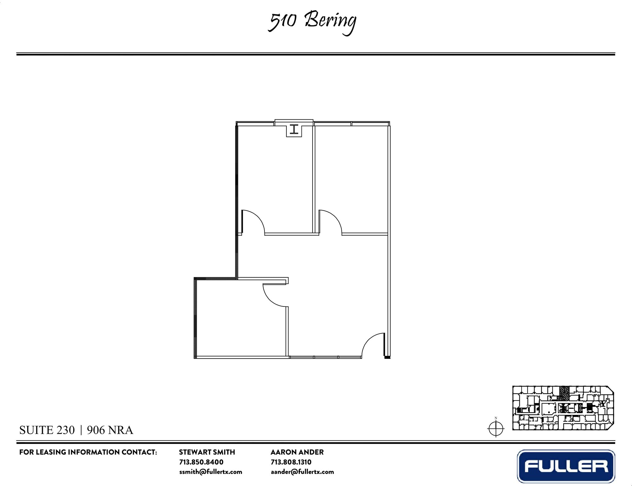 510 Bering Dr, Houston, TX for lease Site Plan- Image 1 of 1