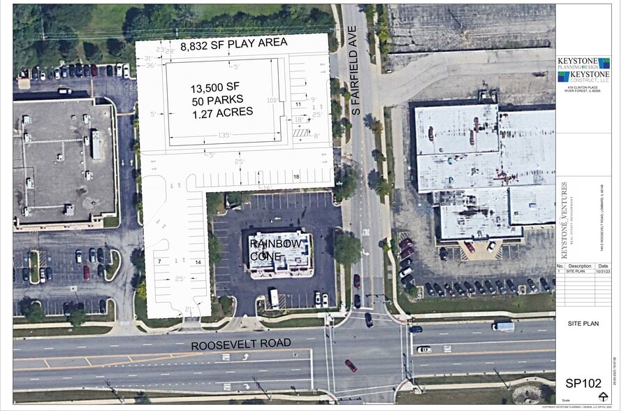 498 E Roosevelt Rd, Lombard, IL for lease - Site Plan - Image 3 of 3