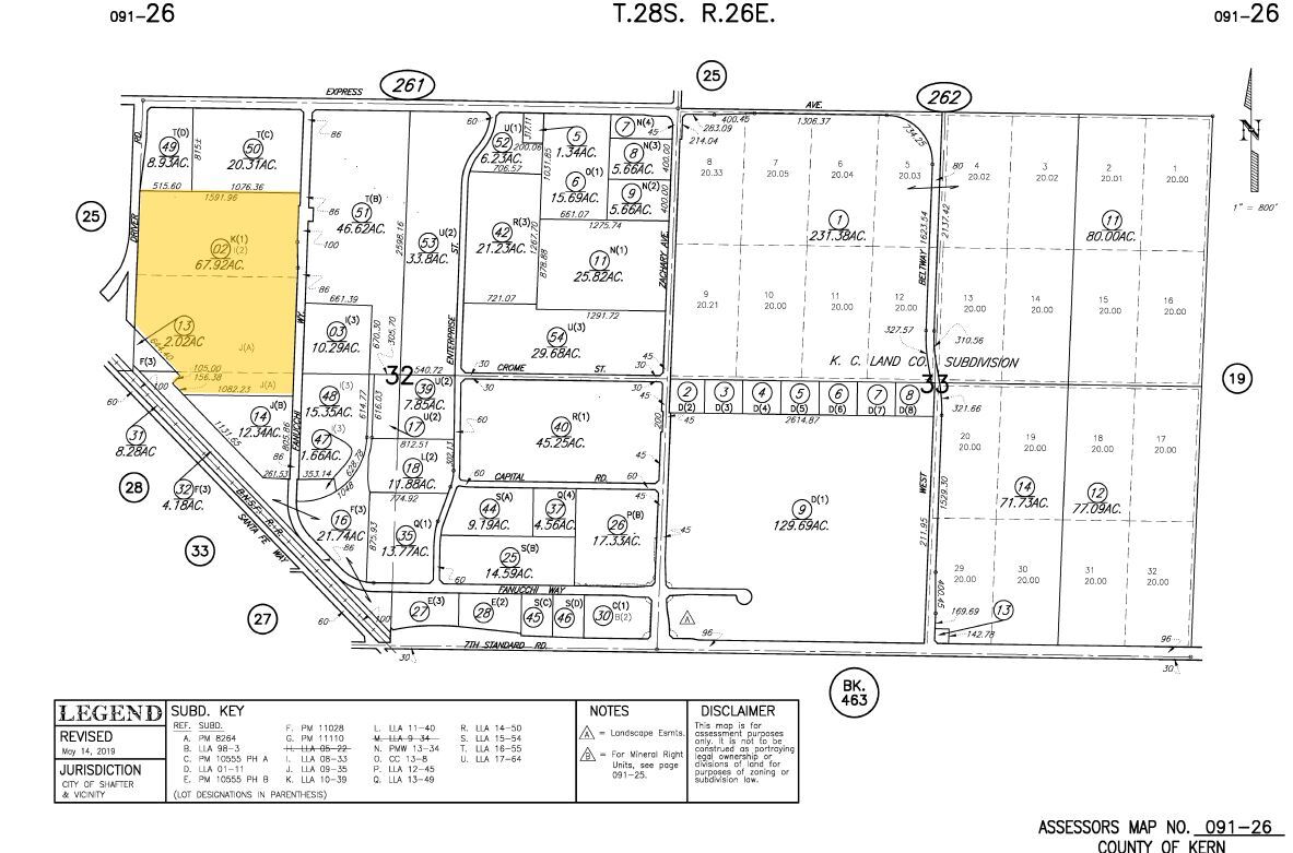 3901 Fanucchi Way, Shafter, CA for sale Plat Map- Image 1 of 1