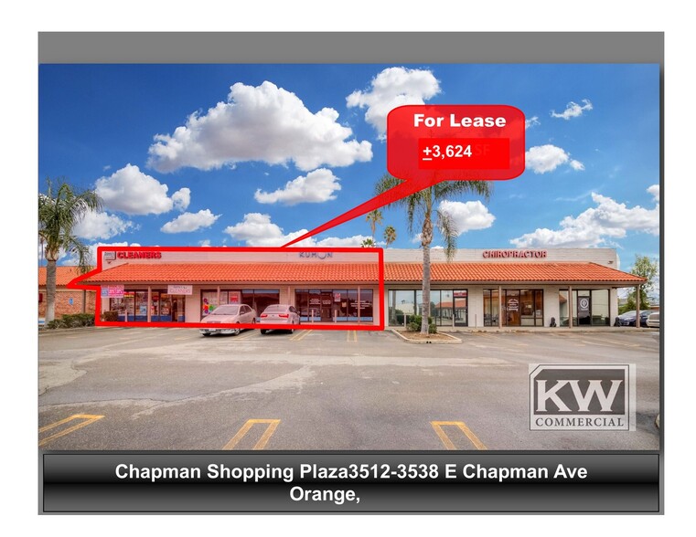 3512-3538 E Chapman Ave, Orange, CA for lease - Building Photo - Image 1 of 7