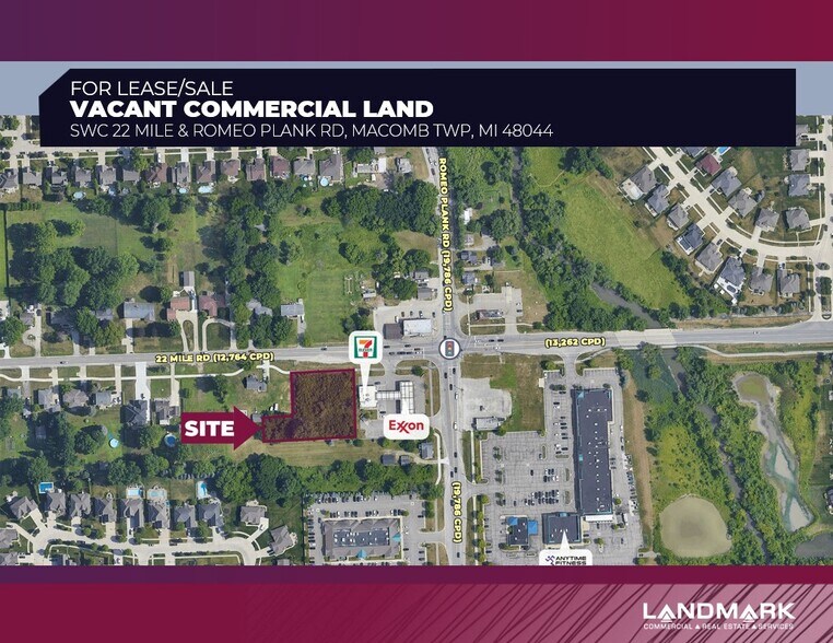 22 Mile Rd & Romeo Plank Rd Rd, Macomb Township, MI for lease - Primary Photo - Image 1 of 2