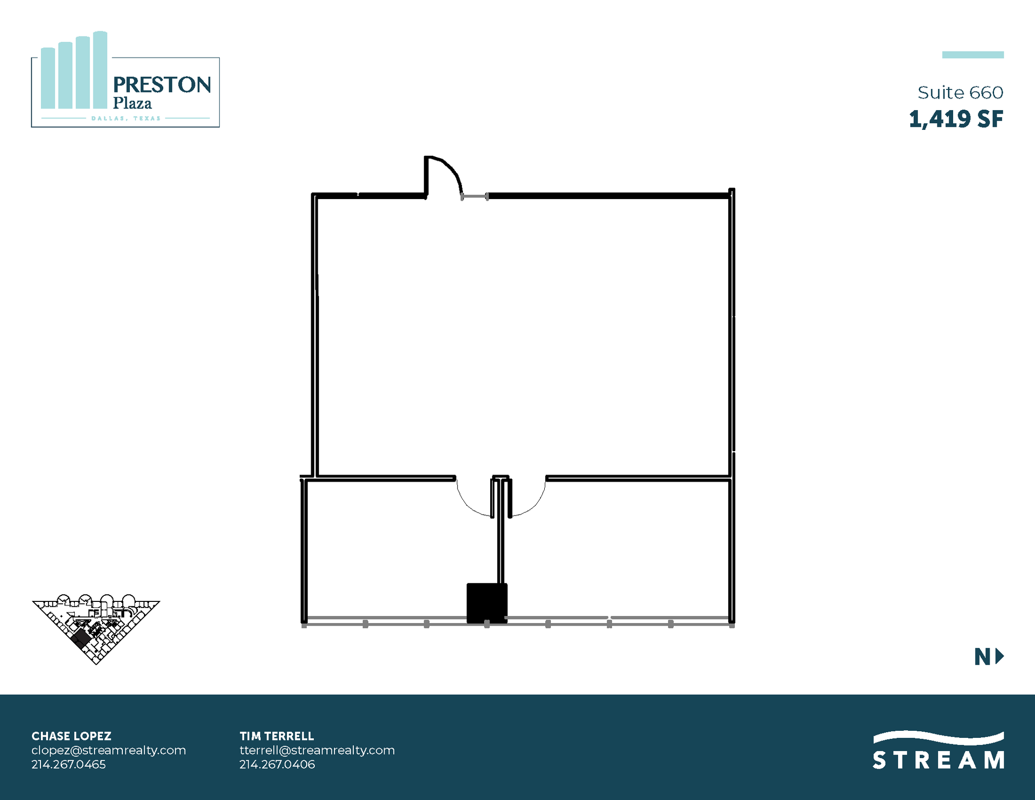 17950 Preston Rd, Dallas, TX for lease Floor Plan- Image 1 of 2