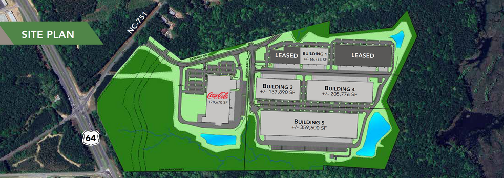 0 US Hwy 64, Apex, NC for lease - Site Plan - Image 2 of 4