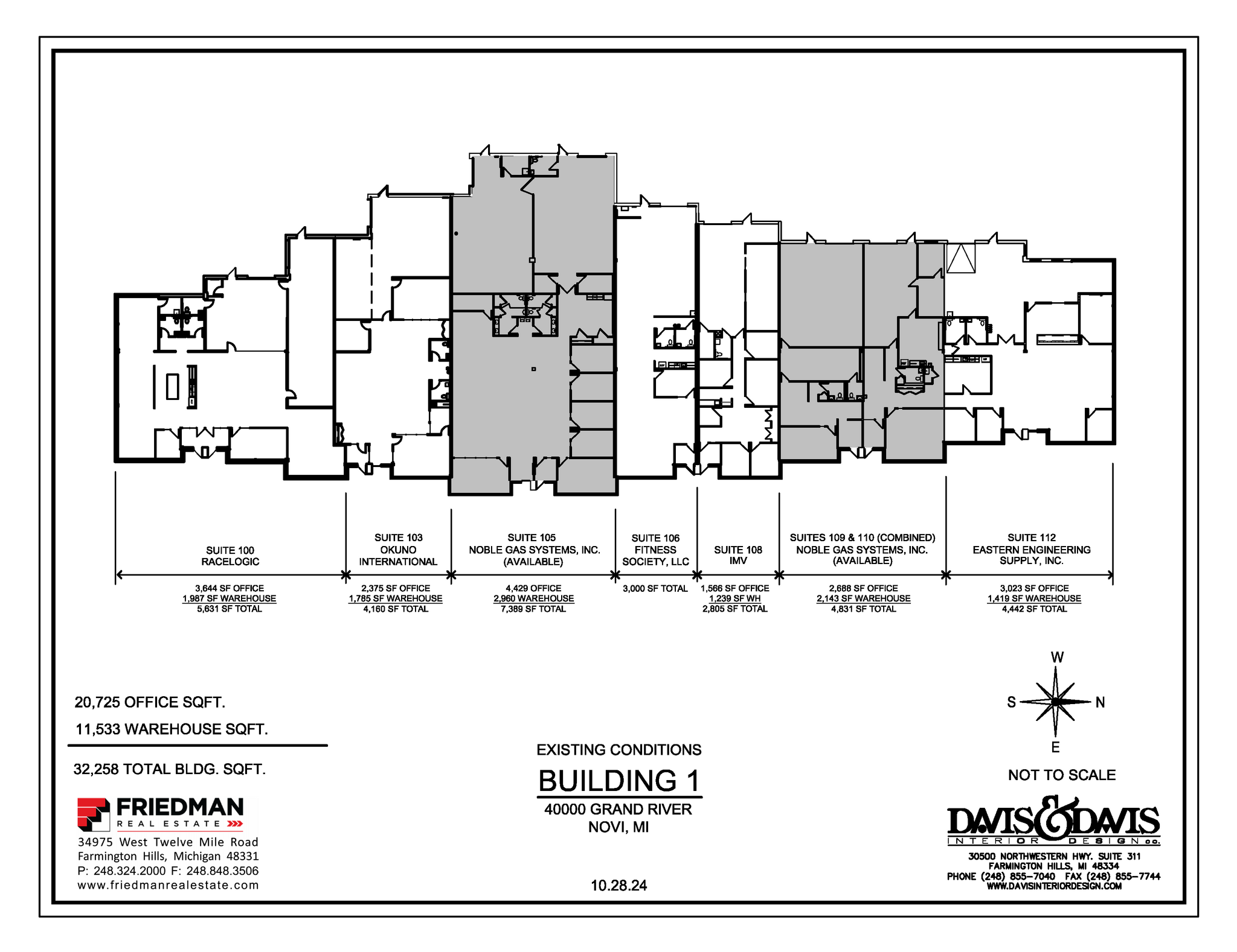 40000 Grand River Ave, Novi, MI for lease Floor Plan- Image 1 of 2