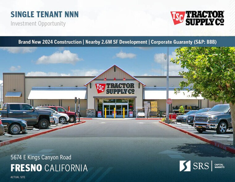5674 Kings Canyon Rd, Fresno, CA 93727 Tractor Supply New 20yr Corp