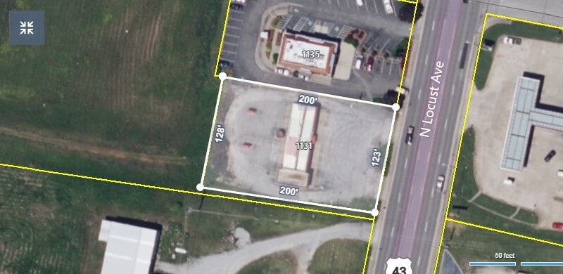 1125 N Locust Ave, Lawrenceburg, TN for sale - Aerial - Image 2 of 4