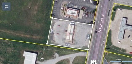 1125 N Locust Ave, Lawrenceburg, TN - AERIAL map view - Image1