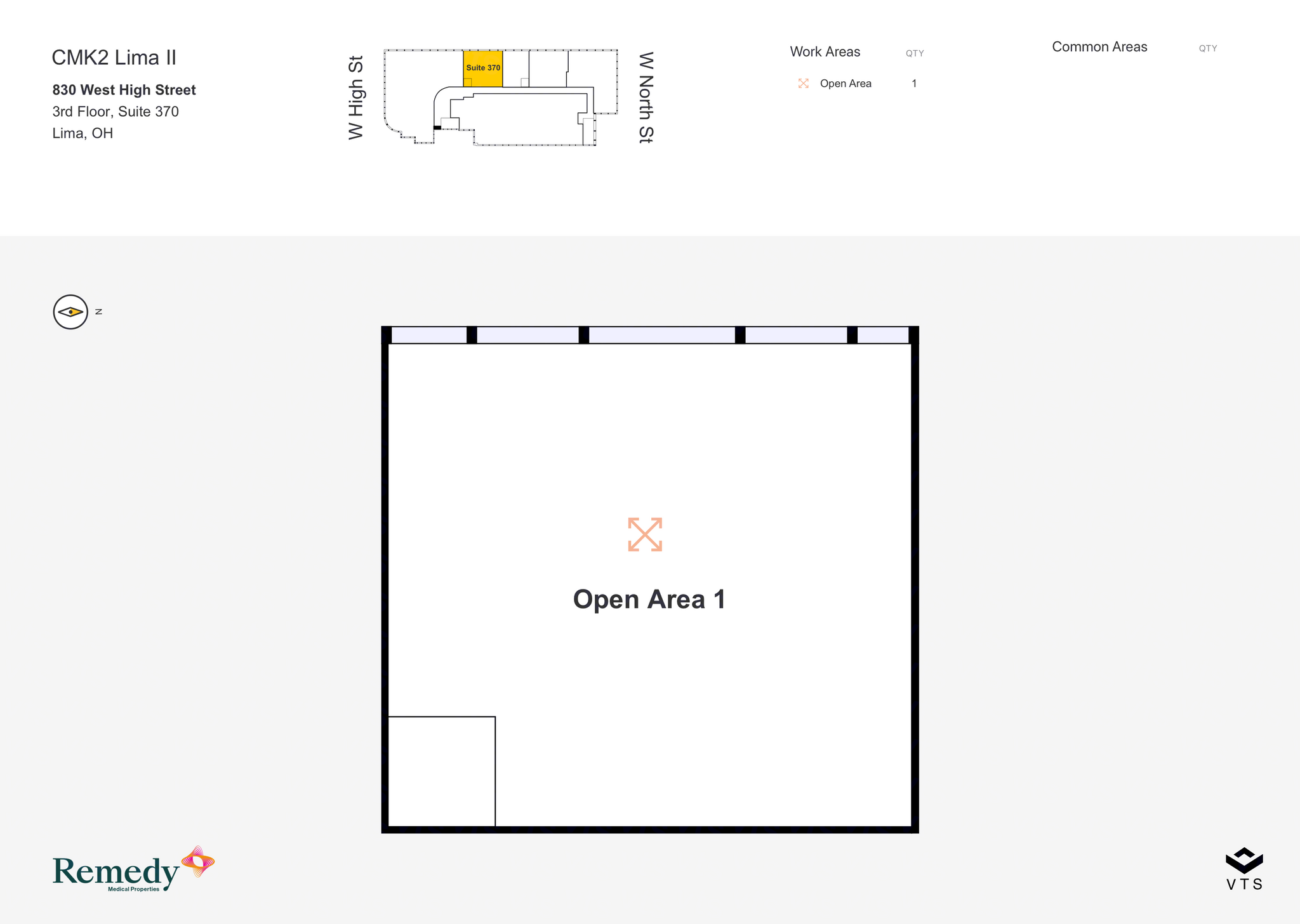 830 W High St, Lima, OH for lease Floor Plan- Image 1 of 3