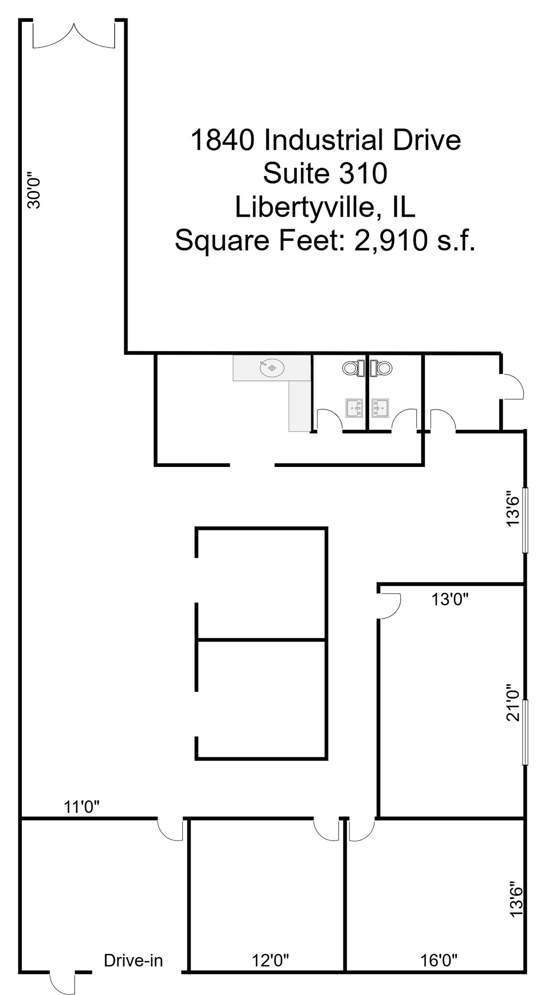 1840 Industrial Dr, Libertyville, IL for lease Floor Plan- Image 1 of 1