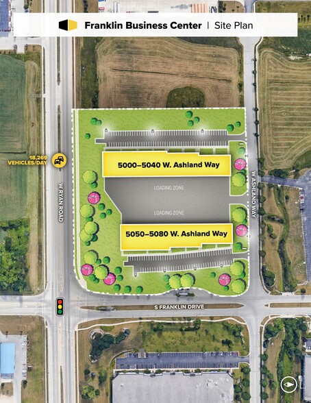 5000-5040 Ashland Way, Franklin, WI for lease - Site Plan - Image 1 of 6