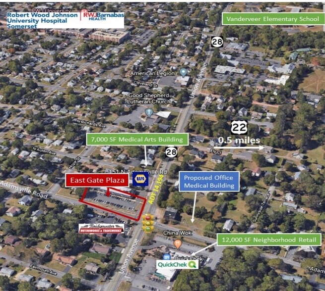 151-159 N Adamsville Rd, Somerville, NJ for lease - Neighborhood Photo - Image 3 of 4