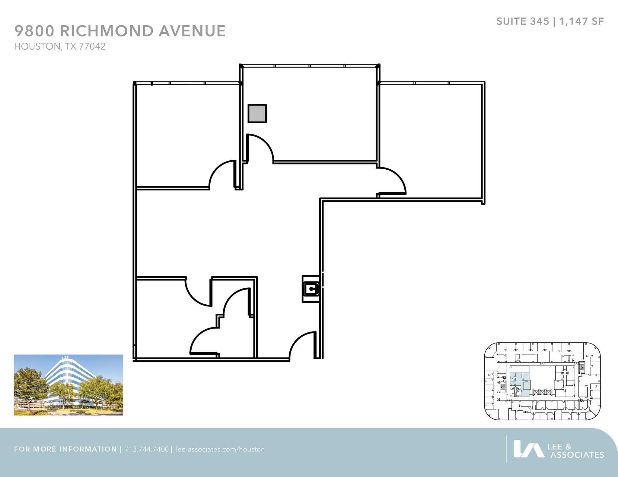 9800 Richmond Ave, Houston, TX for lease Floor Plan- Image 1 of 2