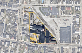 441 E Market St, York, PA - aerial  map view