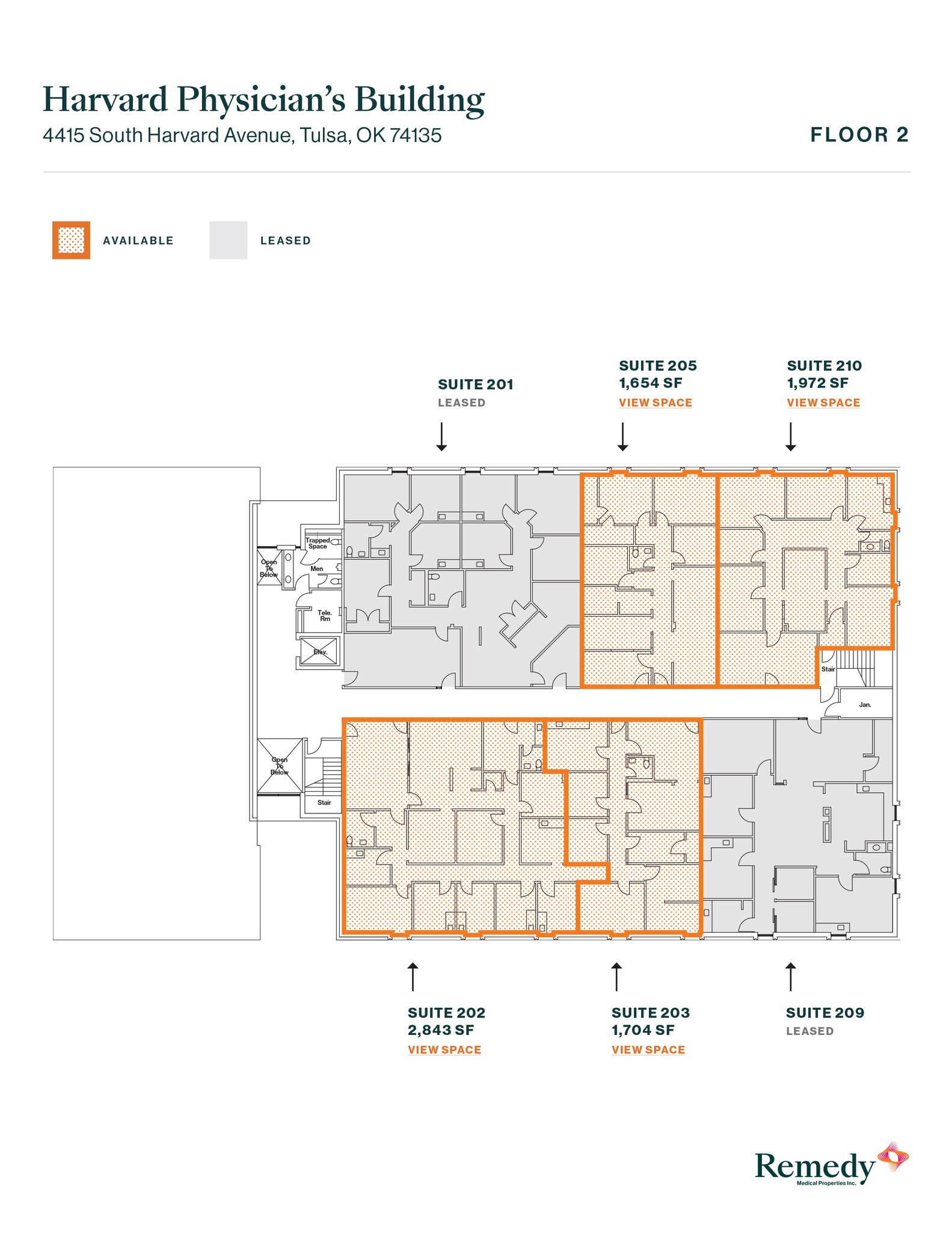 4415 S Harvard Ave, Tulsa, OK for lease Floor Plan- Image 1 of 1