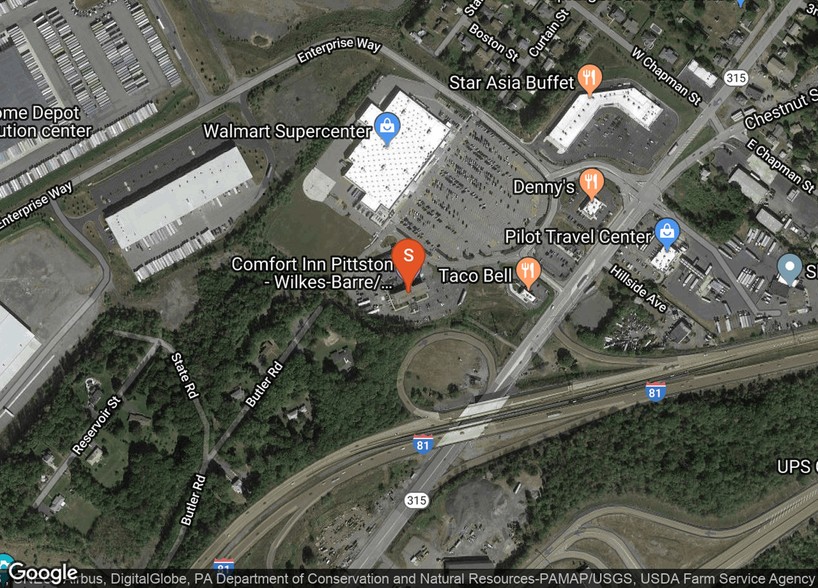 400 Route 315 Hwy, Pittston, PA for lease - Aerial - Image 2 of 9