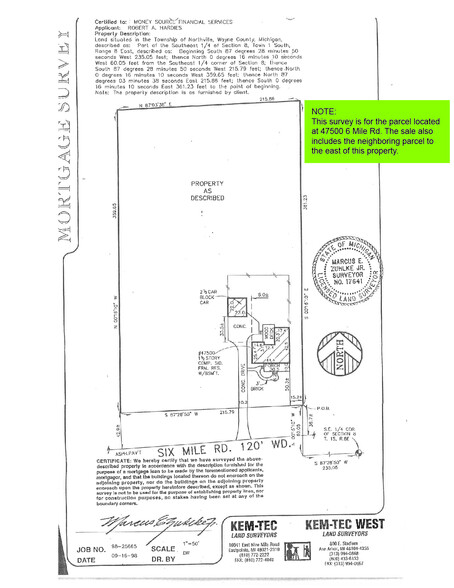 47500 6 Mile Rd, Northville, MI 48168 - Land for Sale | LoopNet