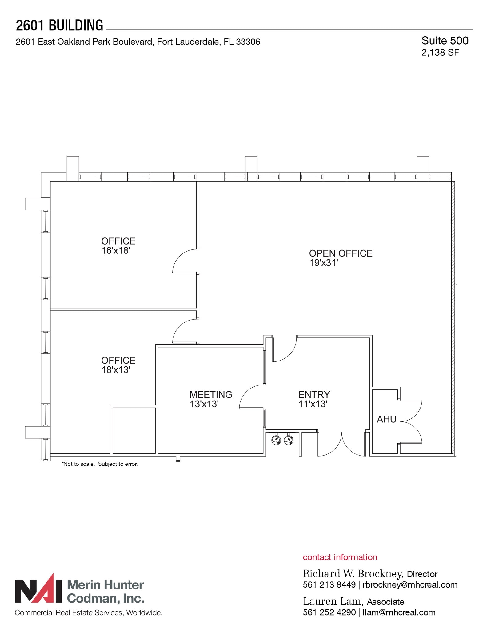 2601 E Oakland Park Blvd, Fort Lauderdale, FL for lease Floor Plan- Image 1 of 5