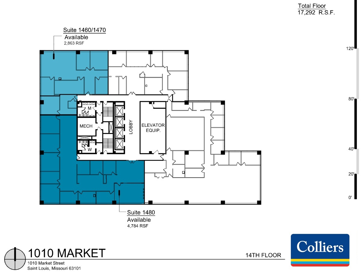 1010 Market St, Saint Louis, MO for lease Floor Plan- Image 1 of 1