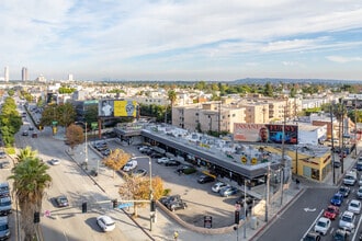 11058-11086 Santa Monica Blvd, Los Angeles, CA - Aerial  map view