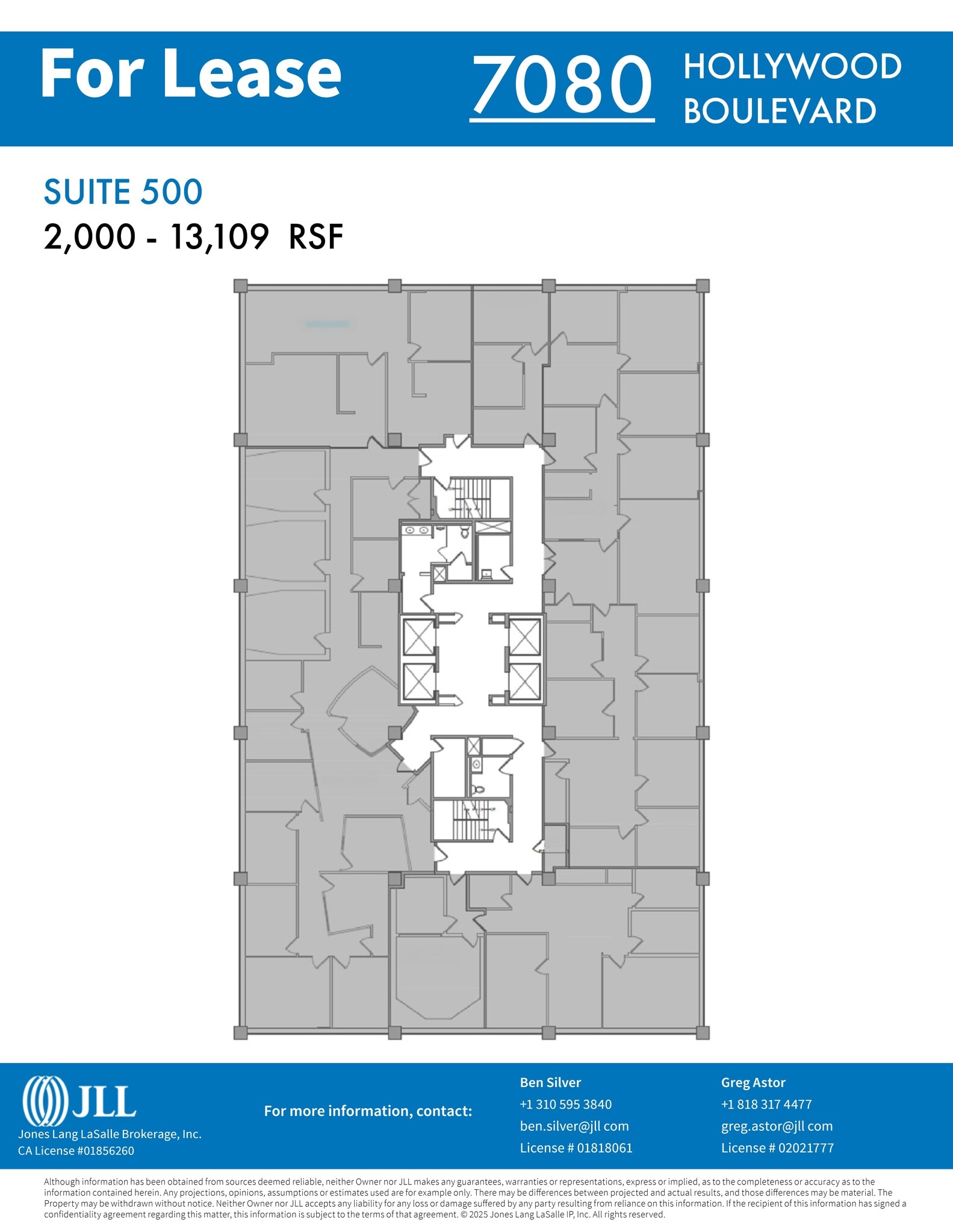 7080 Hollywood Blvd, Los Angeles, CA for lease Site Plan- Image 1 of 1