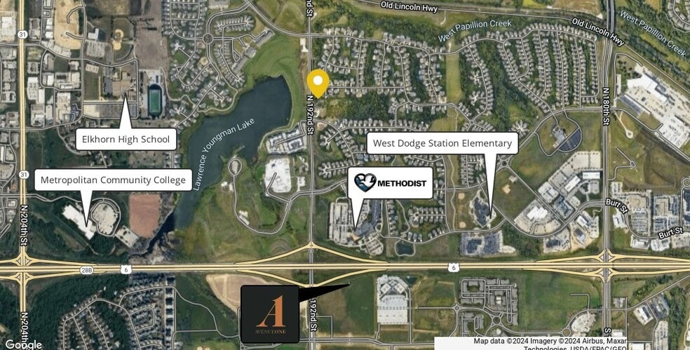 1201-1225 N 192nd St, Elkhorn, NE for sale - Aerial - Image 3 of 4