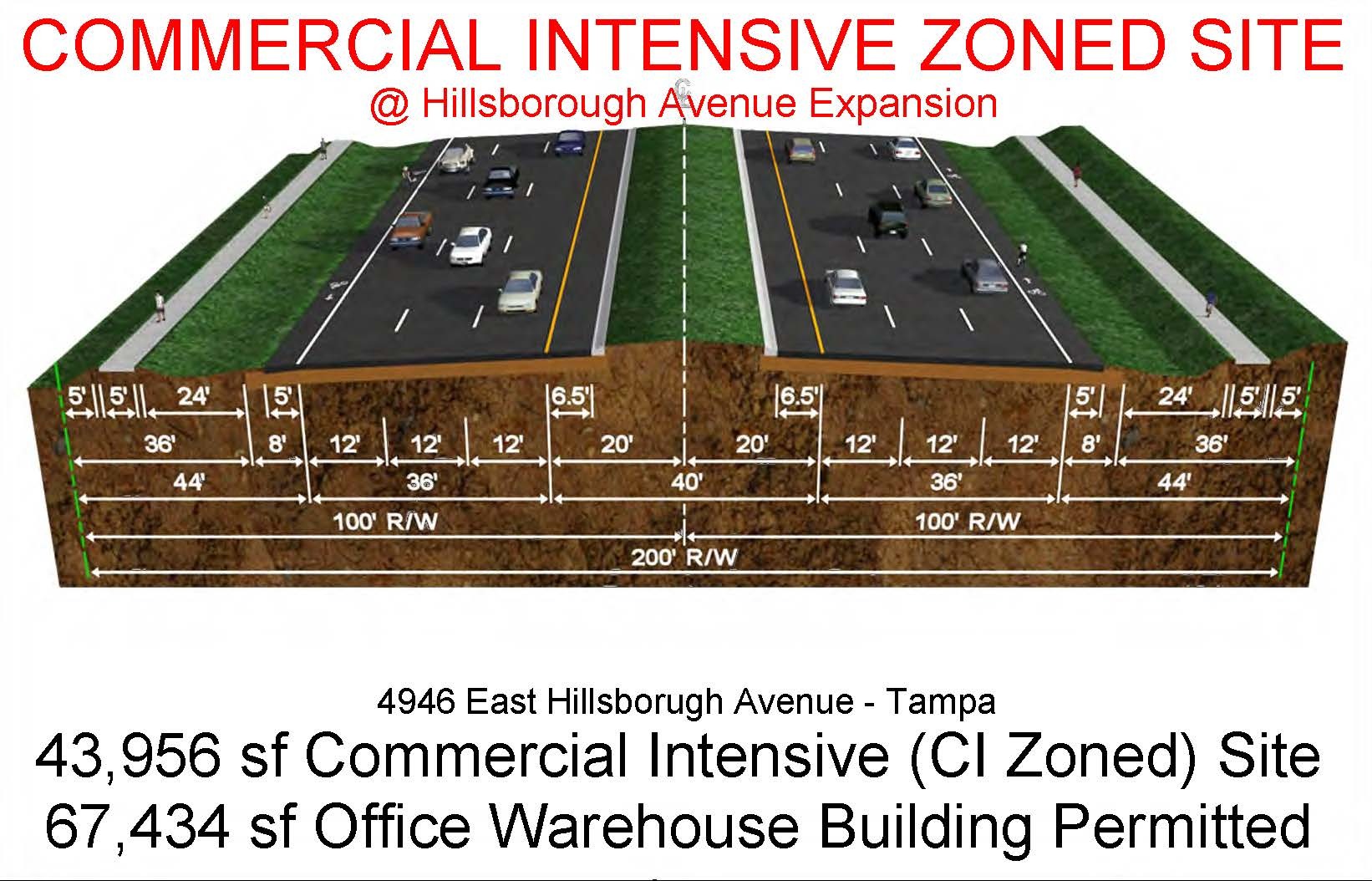 Commercial Intensive Site 4946 East Hillsborough, Tampa, FL for sale Aerial- Image 1 of 1