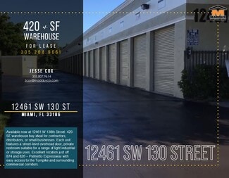 More details for 12461-12471 SW 130th St, Miami, FL - Industrial for Lease