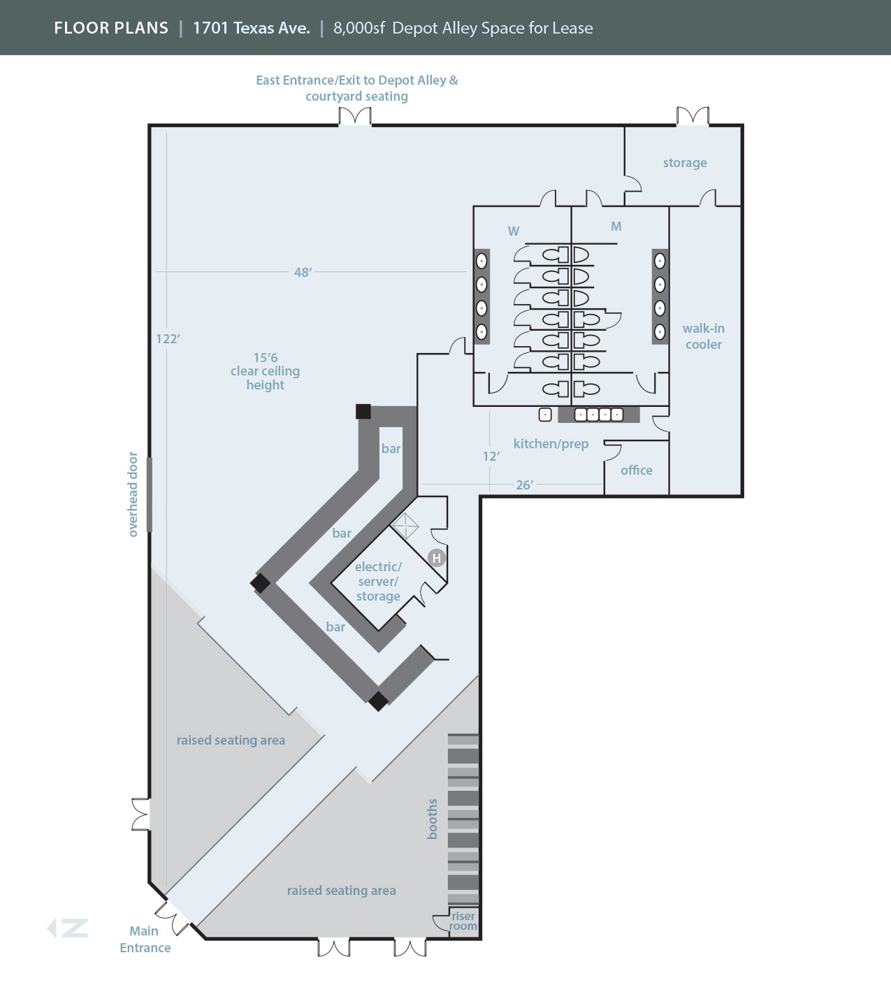 1701-1717 Texas Ave, Lubbock, TX for lease Floor Plan- Image 1 of 8