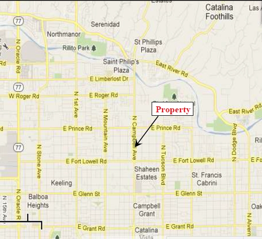 3333 N Campbell Ave, Tucson, AZ for lease - Plat Map - Image 3 of 3