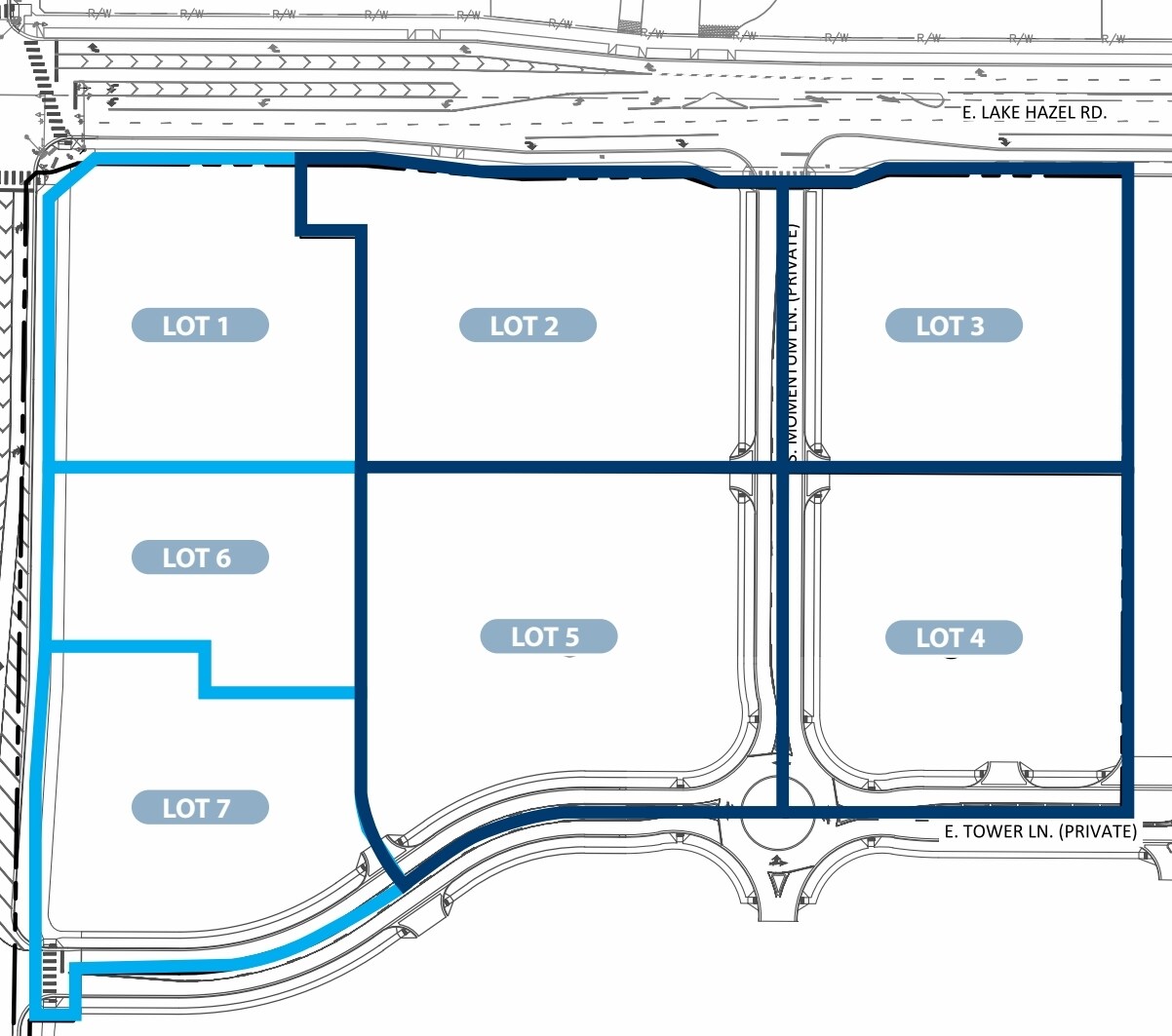 NWC Meridian and Lake Hazel Rd, Meridian, ID for sale Plat Map- Image 1 of 5