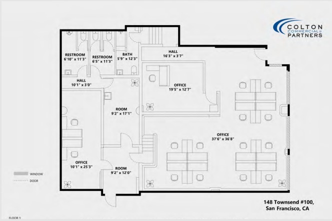 148 Townsend St, San Francisco, CA for lease Floor Plan- Image 1 of 1