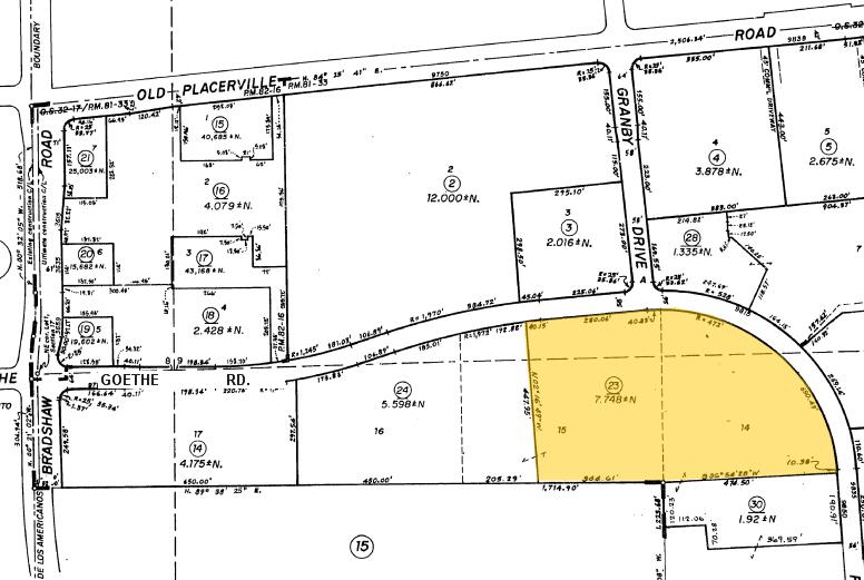 9800 Goethe Rd, Sacramento, CA for sale Plat Map- Image 1 of 1