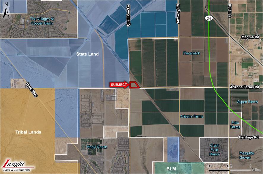 Arizona Farms Rd & Quail Run Rd, Florence, AZ for sale - Building Photo - Image 2 of 3