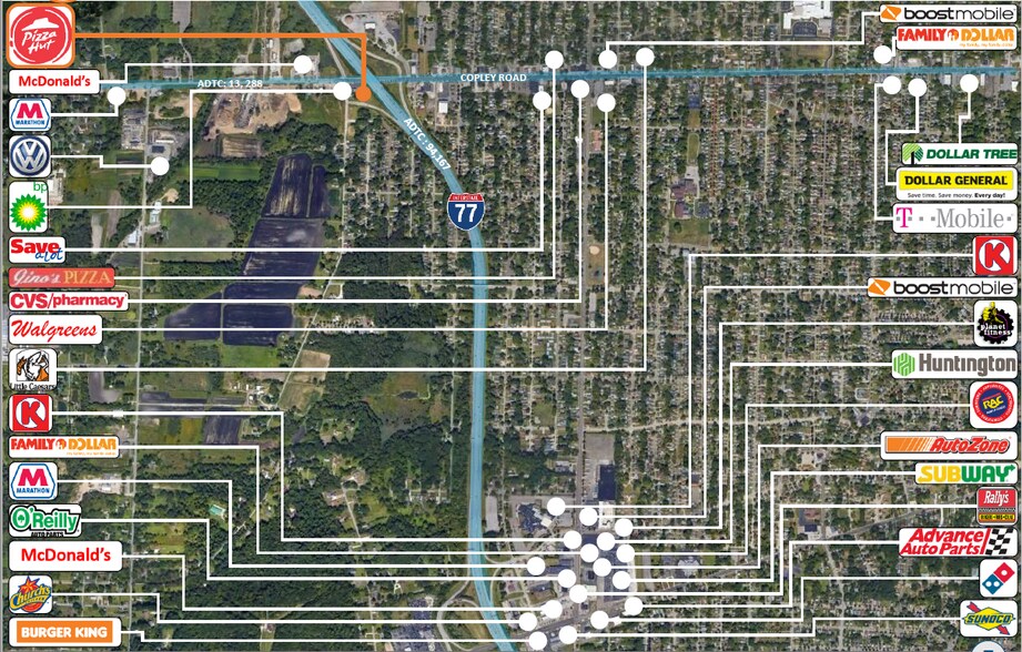 1591 Copley Rd, Akron, OH 44320 Pizza Hut